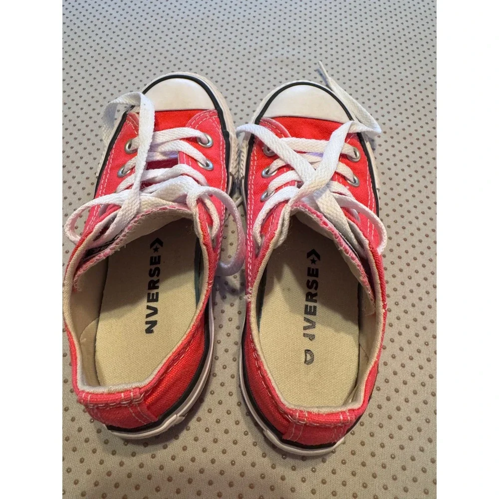 Converse Chuck Taylor All Star Hot PINK Low Top Little Kids Sneakers Size 10.5